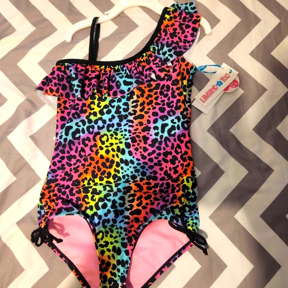 Toddler girls leopard swimsuit